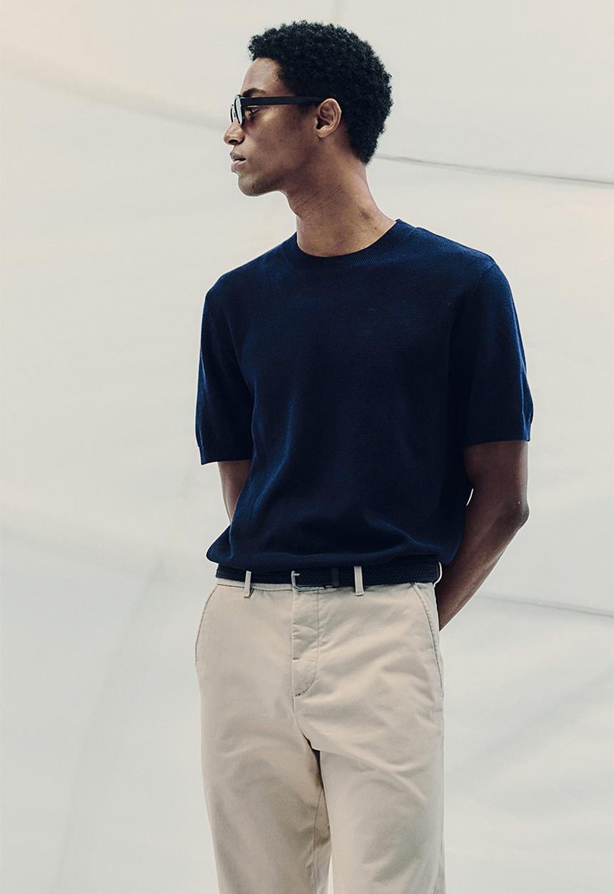H&M - Slim fit cotton chinos - beige