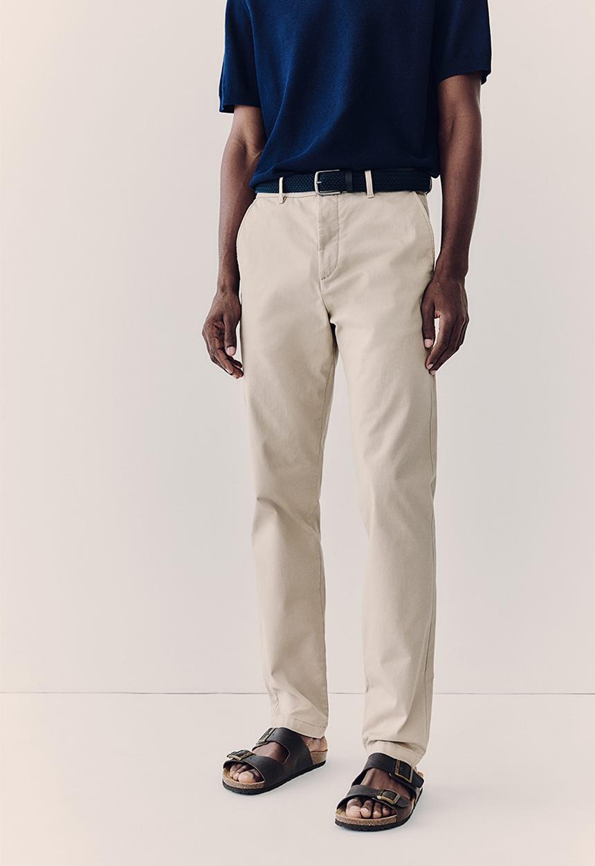 H&M - Slim fit cotton chinos - beige