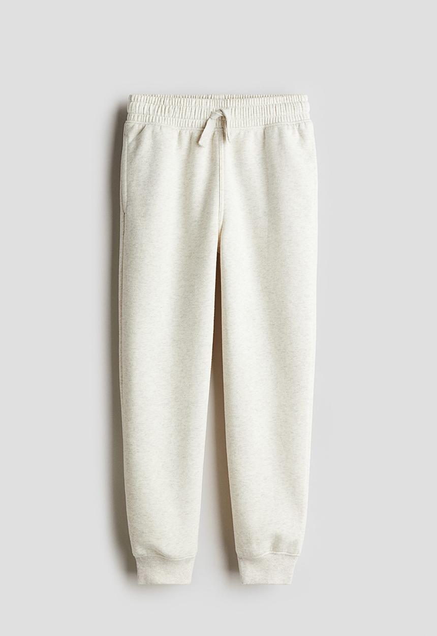 H&M - Cotton sweatshirt joggers - white