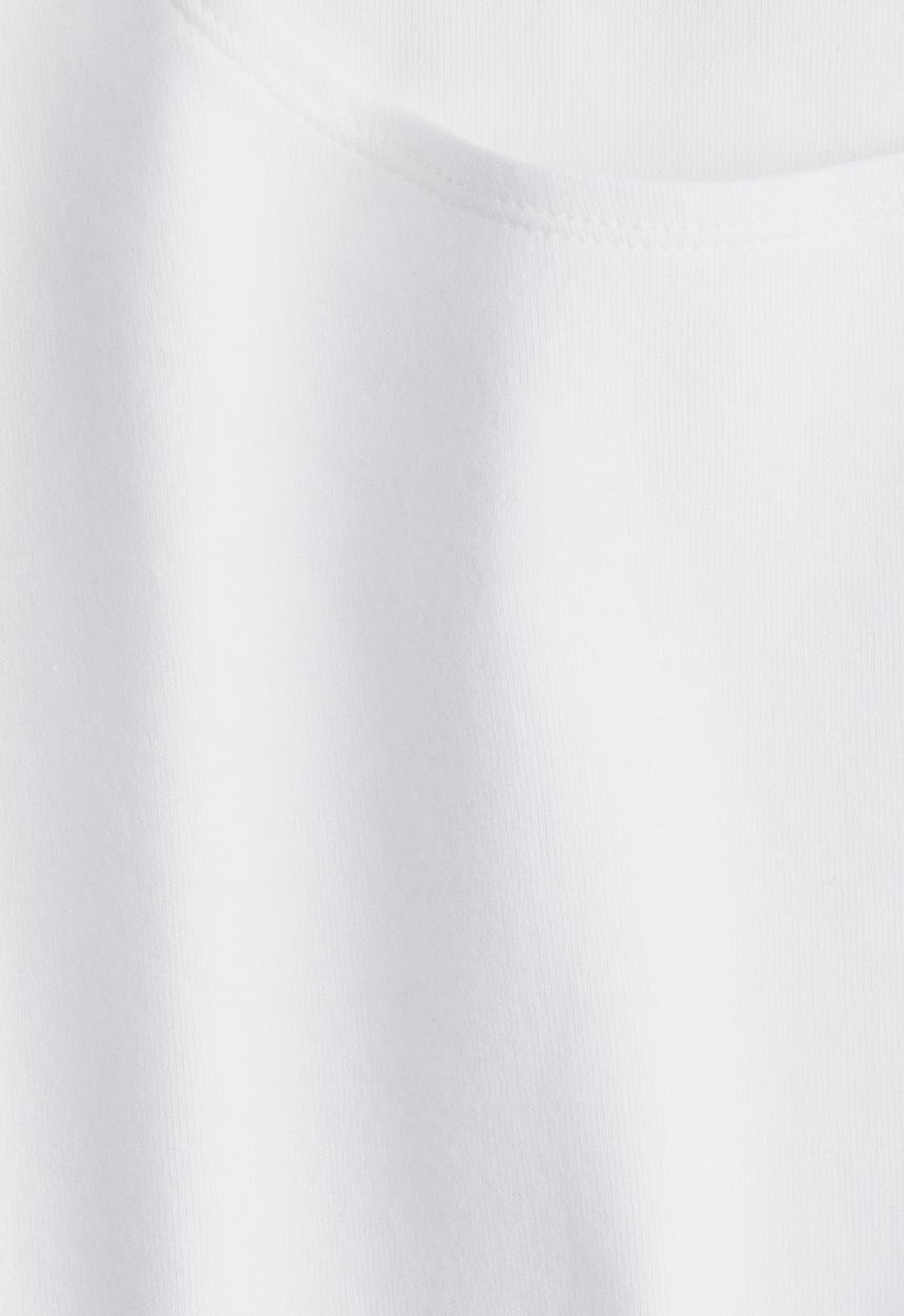 H&M - Boat-neck cotton top - white