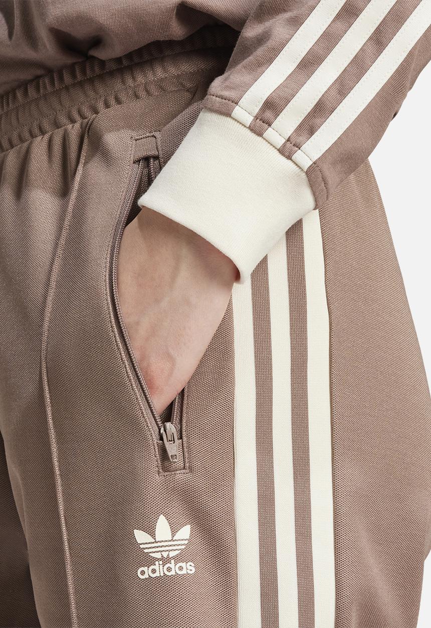 adidas Originals - Beckenbauer Trackpants - Trace Brown & Wonder White