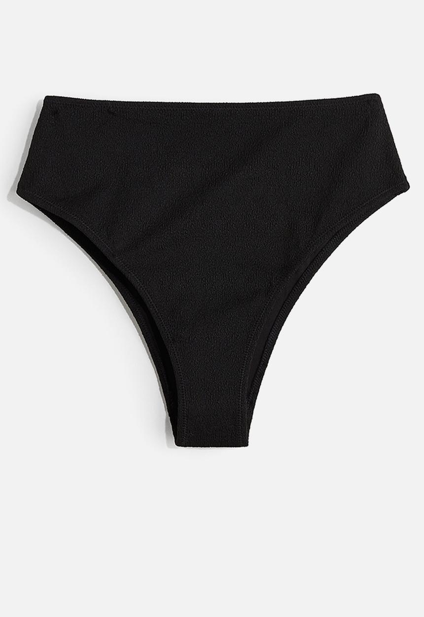 H&M - High waist cheeky bikini bottoms - black