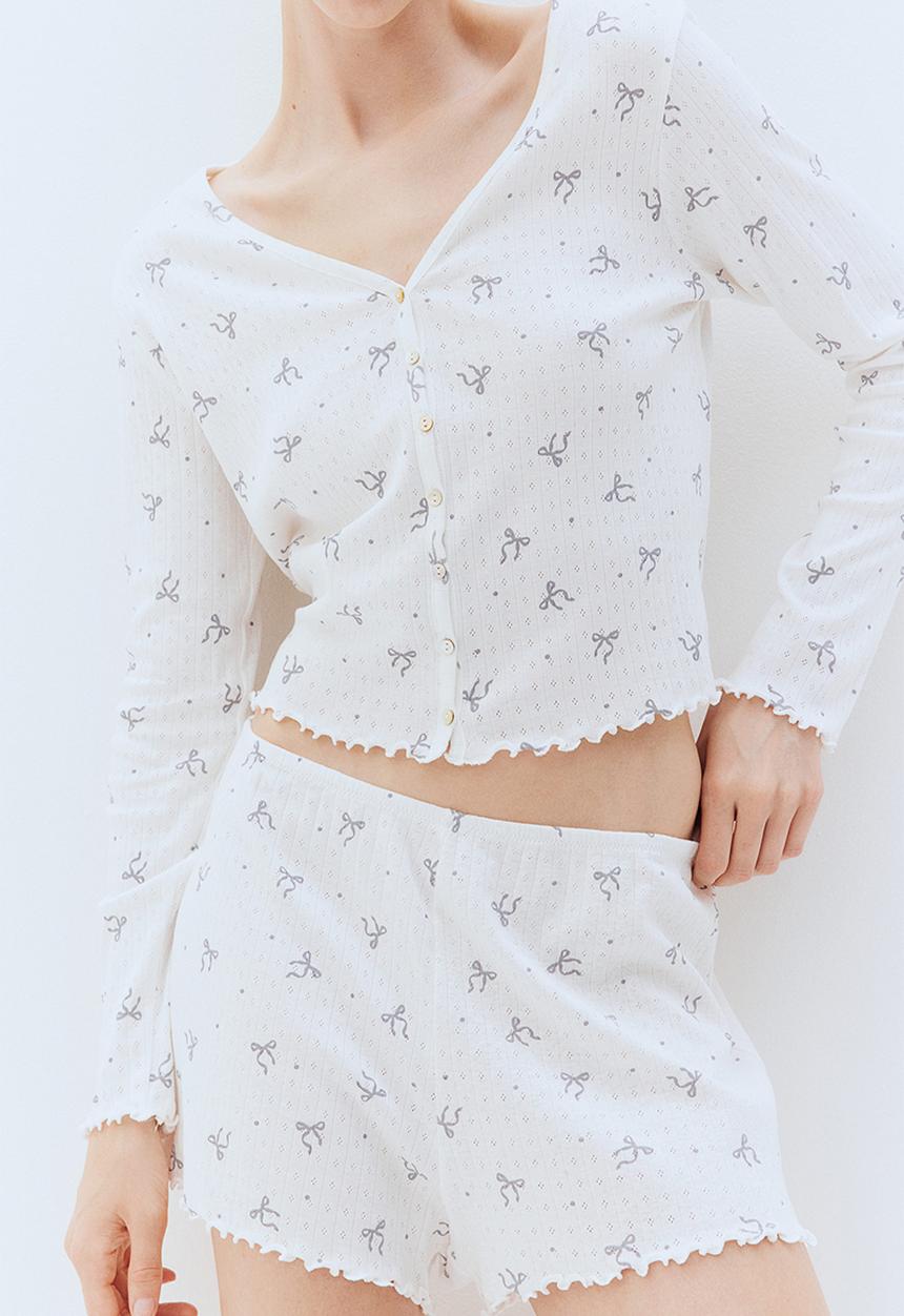 H&M - Pointelle pyjamas - white