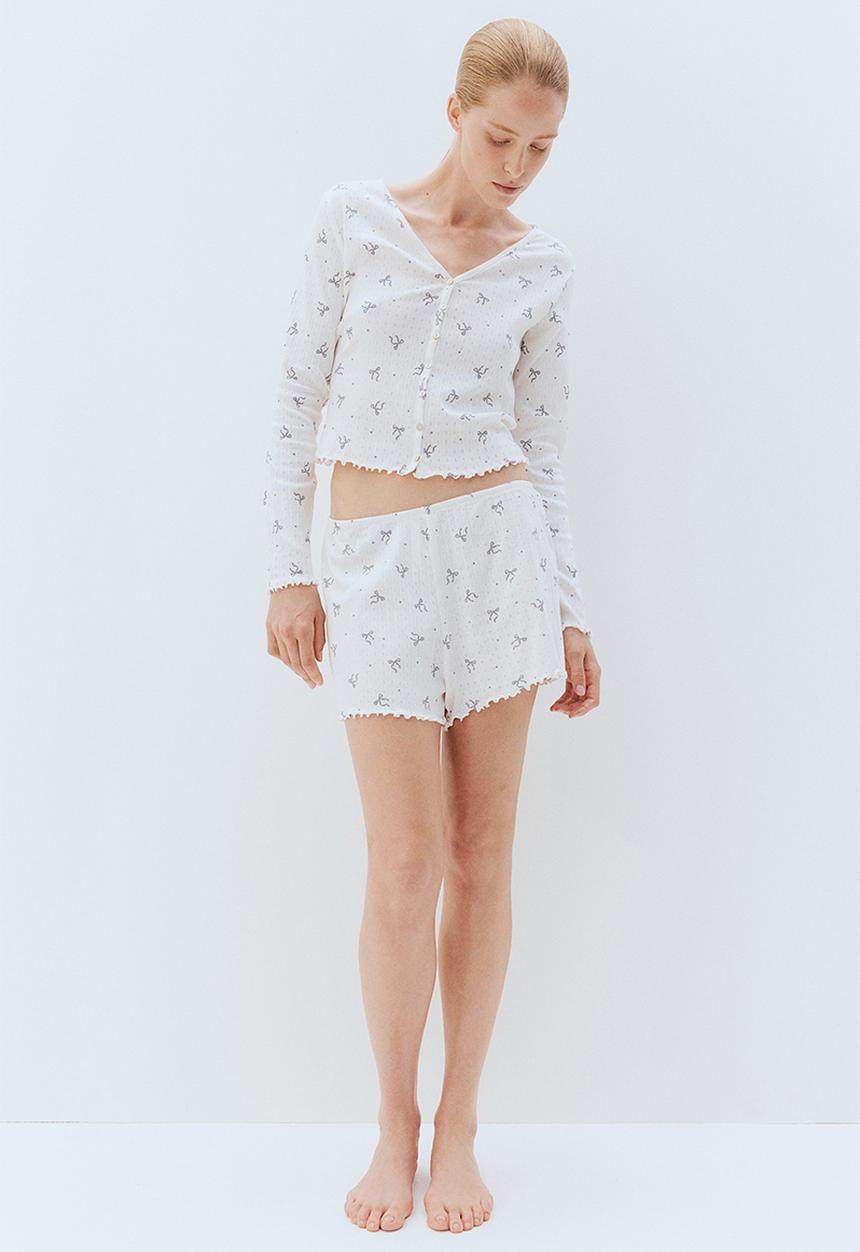H&M - Pointelle pyjamas - white