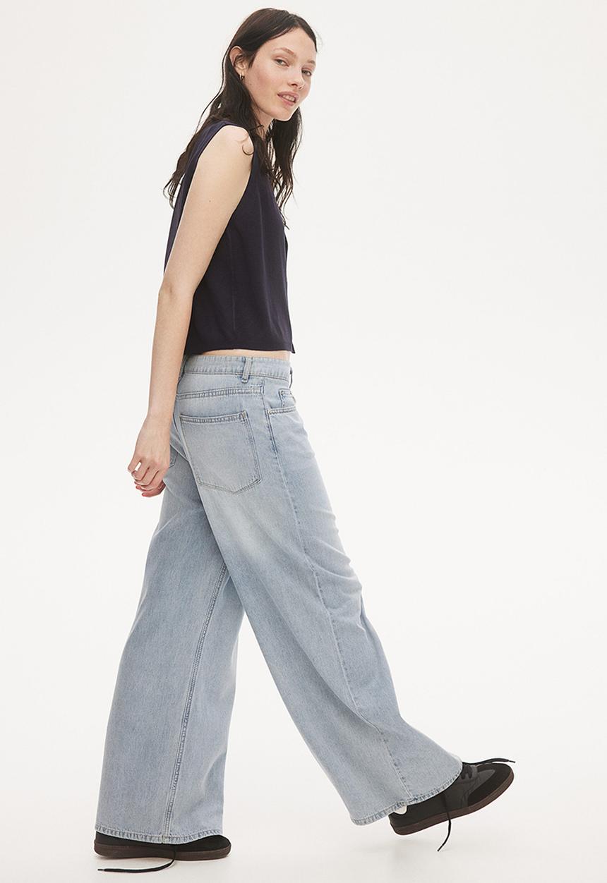H&M - Baggy wide low jeans - blue