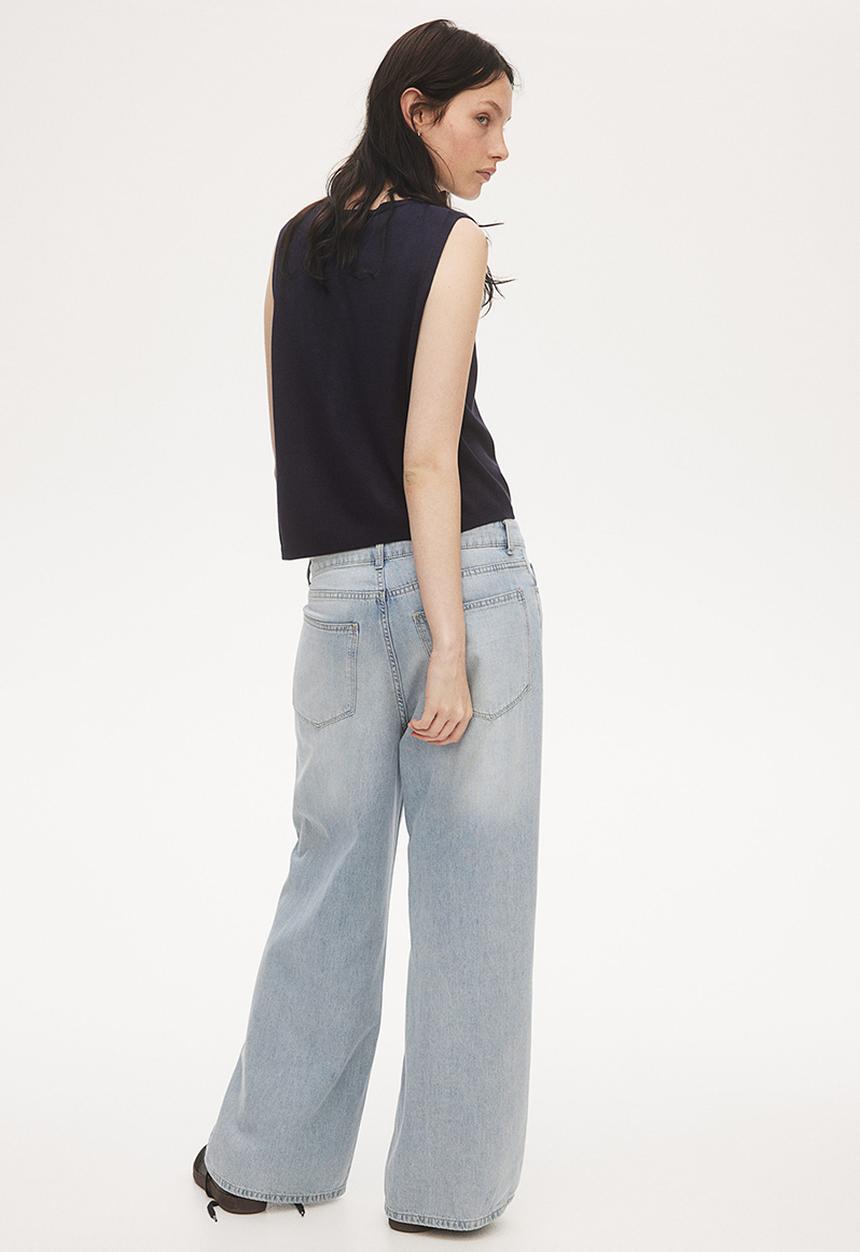 H&M - Baggy wide low jeans - blue