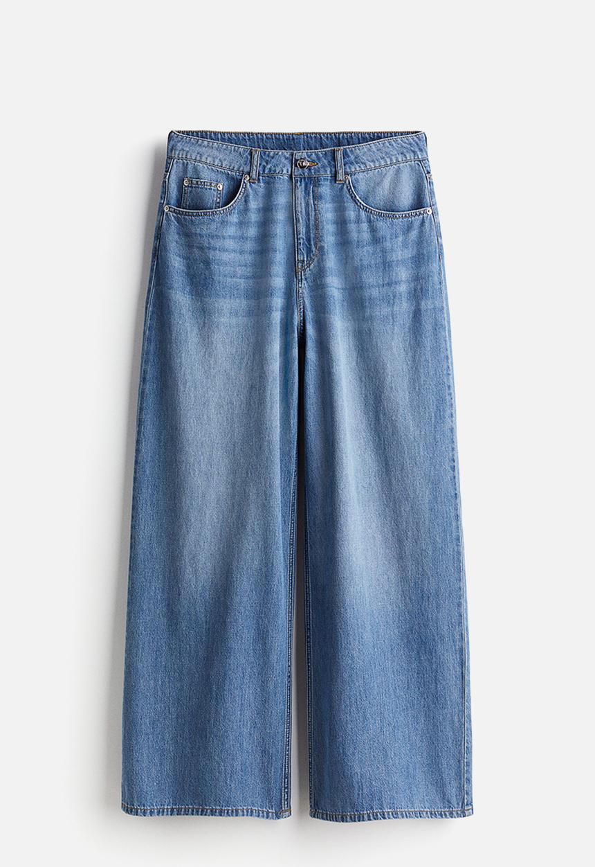 H&M - Baggy wide low jeans - blue