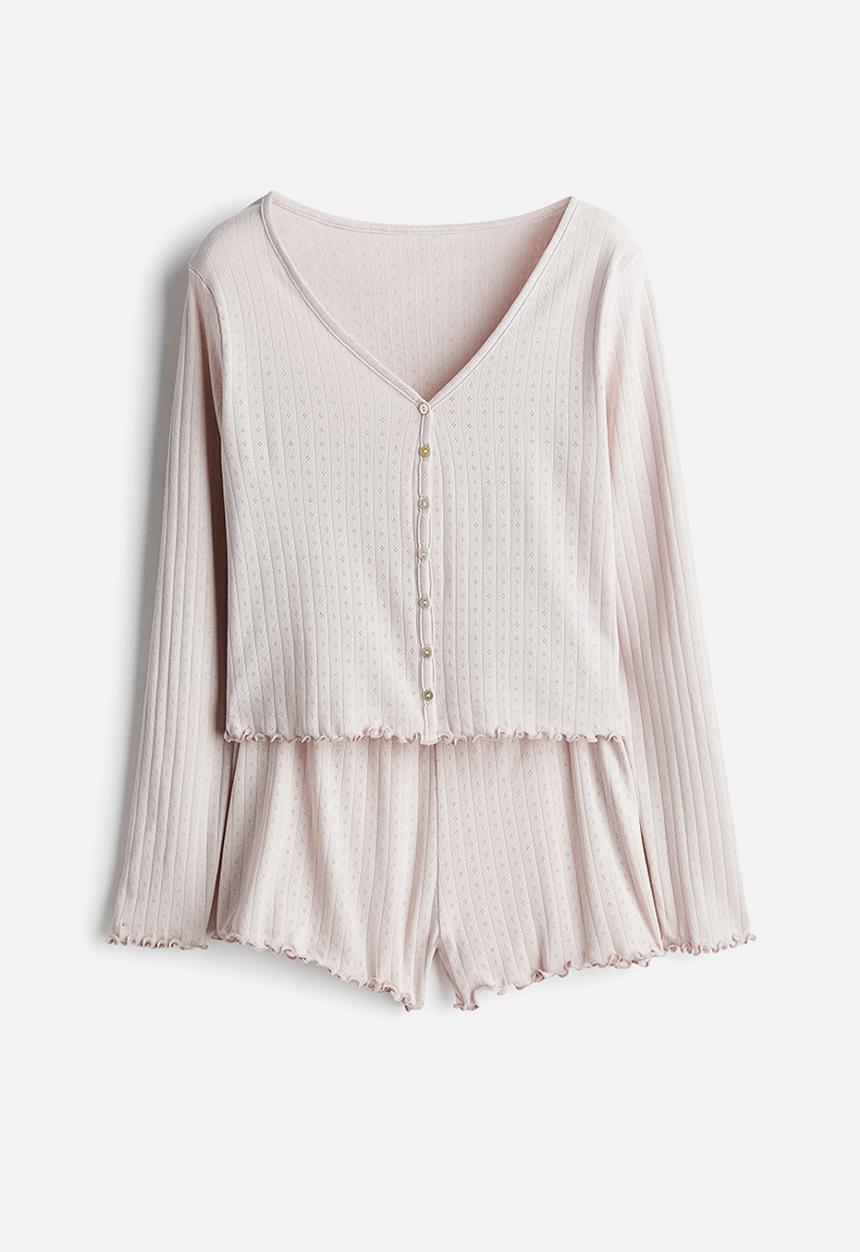 H&M - Pointelle pyjamas - pink