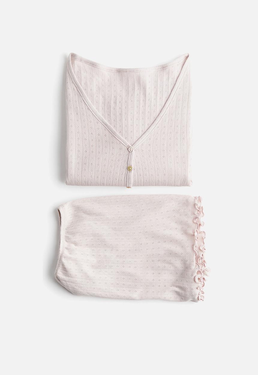 H&M - Pointelle pyjamas - pink