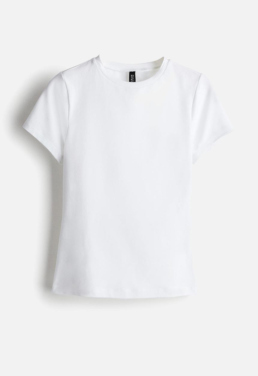 Fitted t-shirt - white - 1246941004