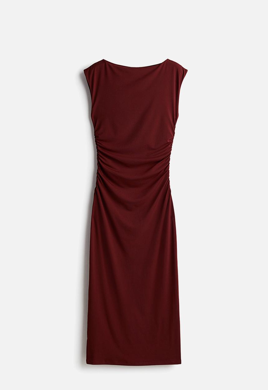 H&M - Cap-sleeved dress - red