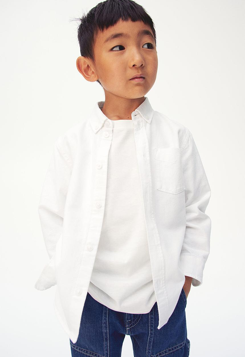 H&M - Button-down cotton shirt - white