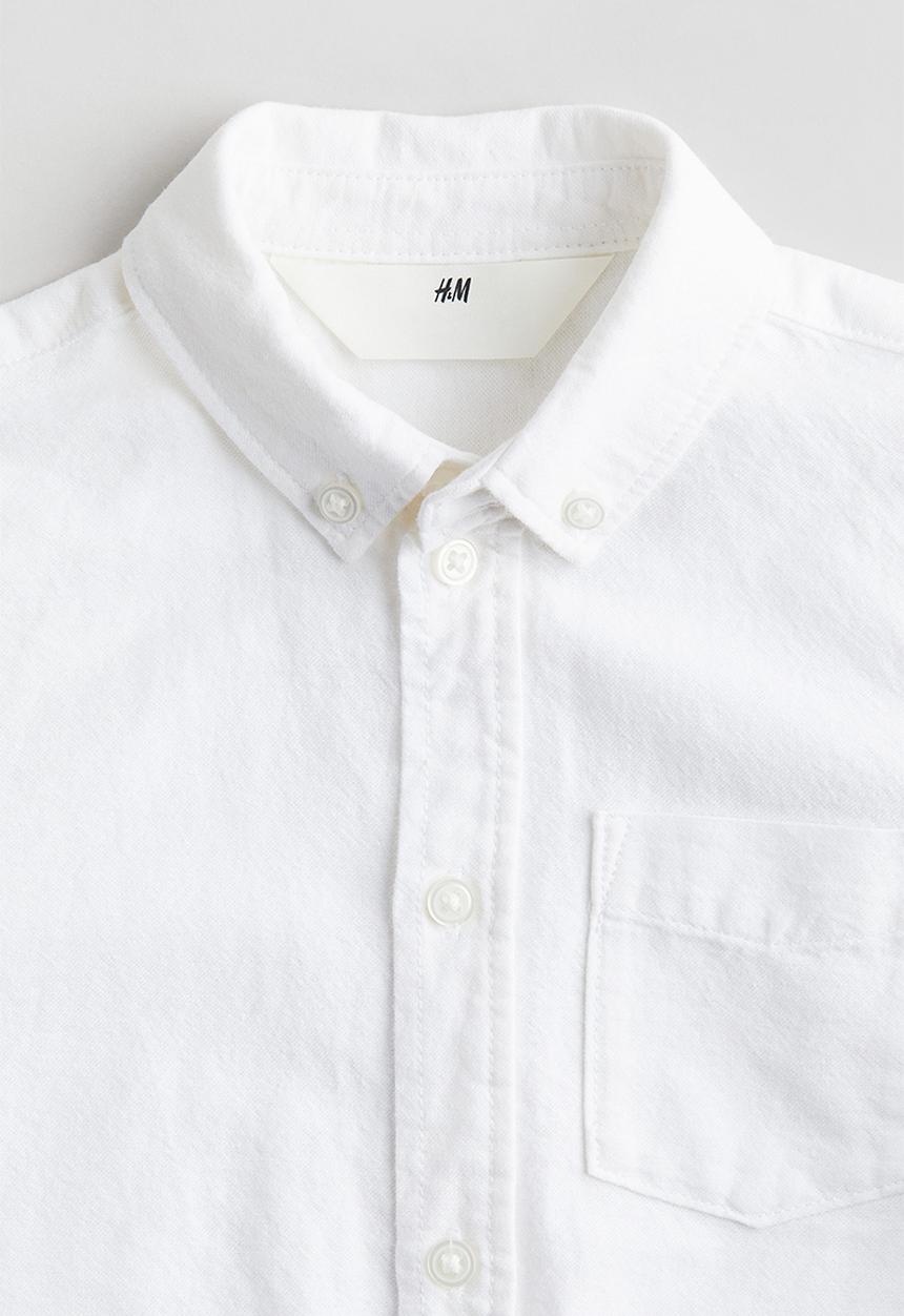 H&M - Button-down cotton shirt - white