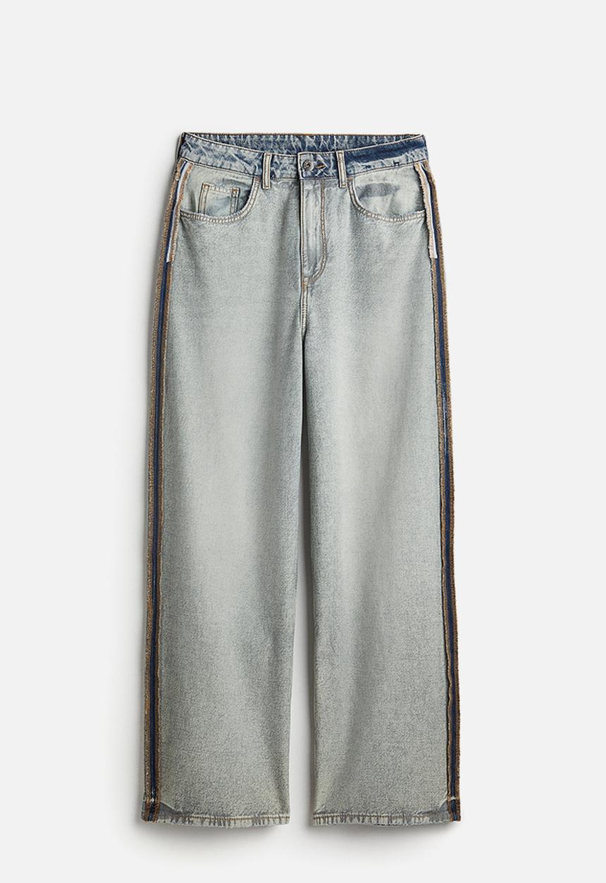H&M - Baggy wide low jeans - blue