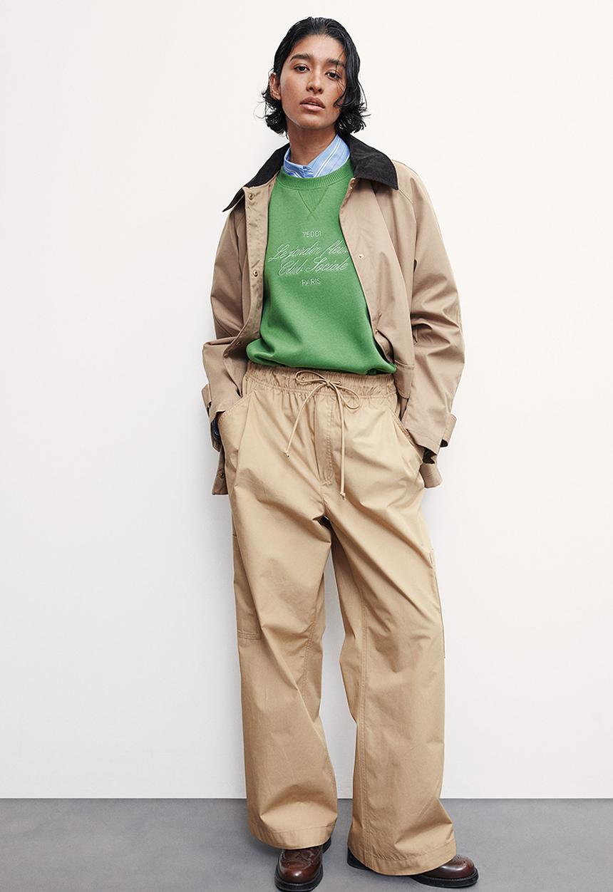 H&M - Cargo drawstring trousers - beige