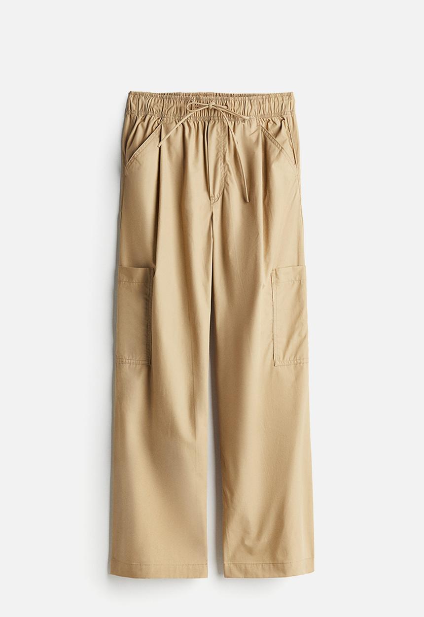 H&M - Cargo drawstring trousers - beige