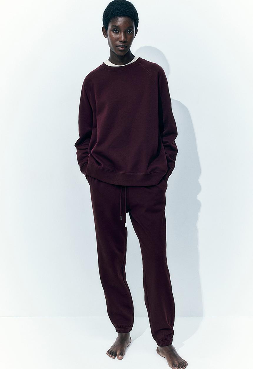 H&M - Cotton-blend sweatpants - red