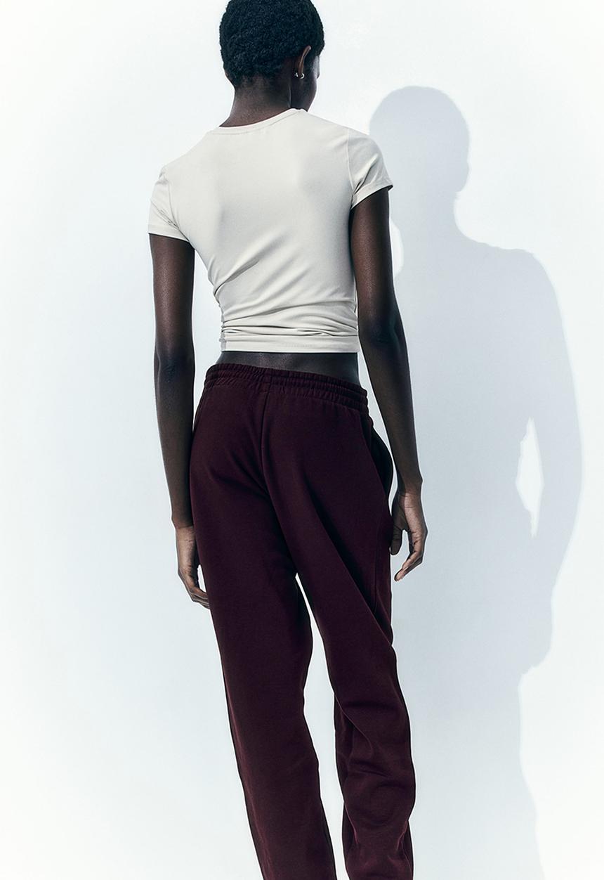 H&M - Cotton-blend sweatpants - red