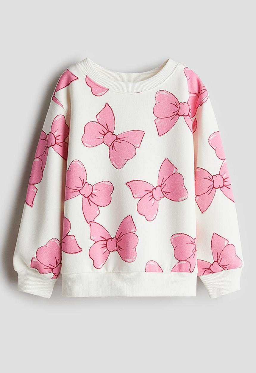 H&M - Sweatshirt - white & bows