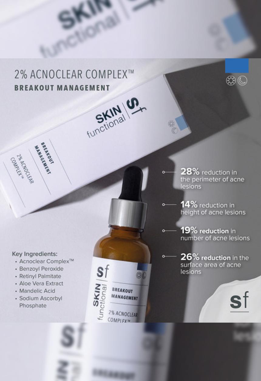 SKIN functional - 2% Acnoclear Complex, Breakout Management