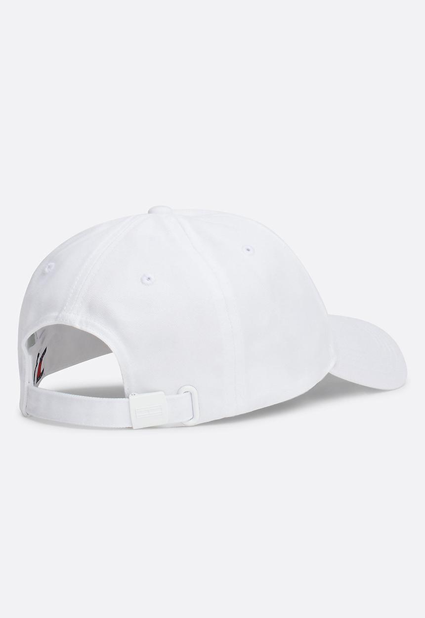 Tommy Hilfiger - Elongated flag 5 panels cap - white