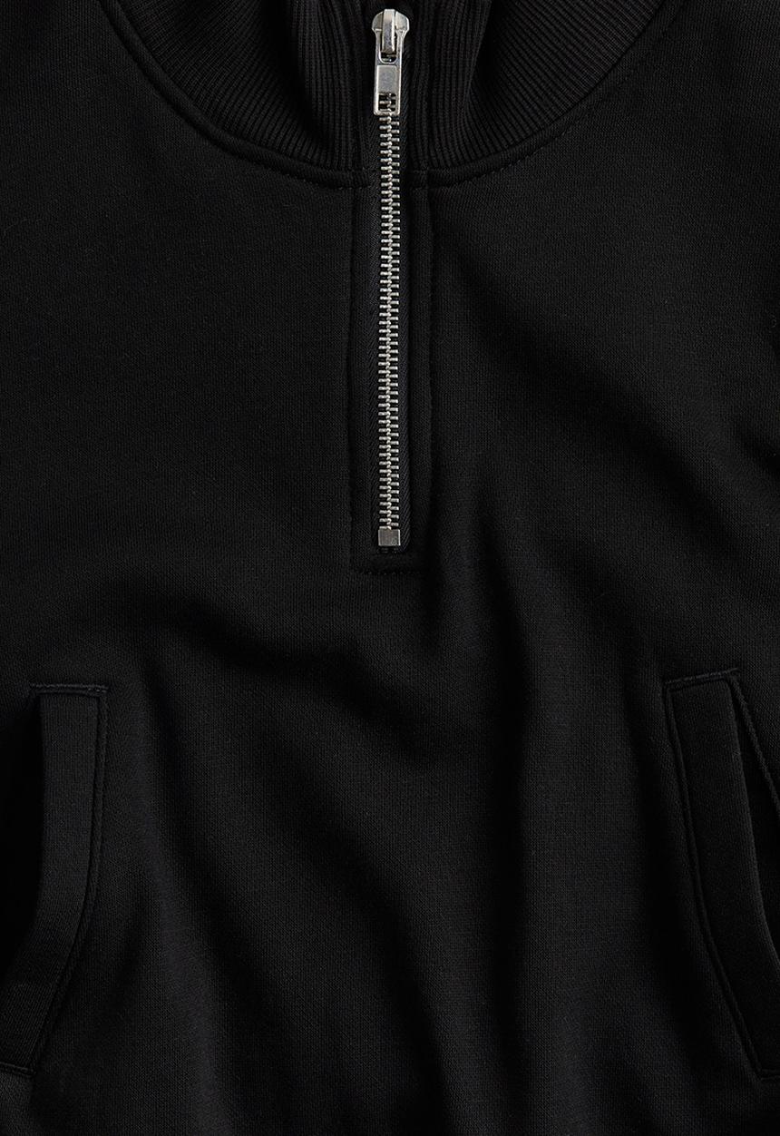 H&M - Zip-top sweatshirt - black
