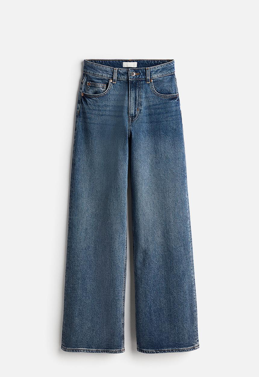 H&M - Wide high jeans - blue