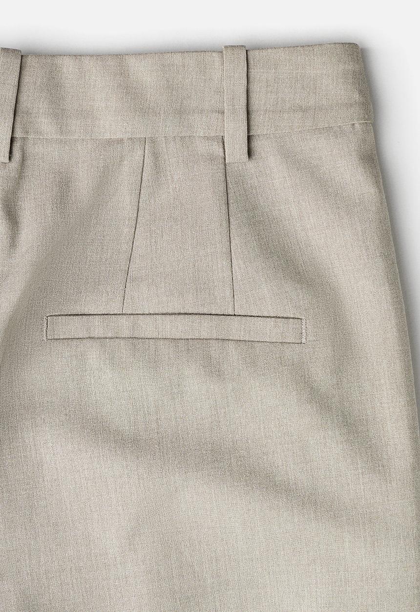H&M - Wide trousers - beige,grey