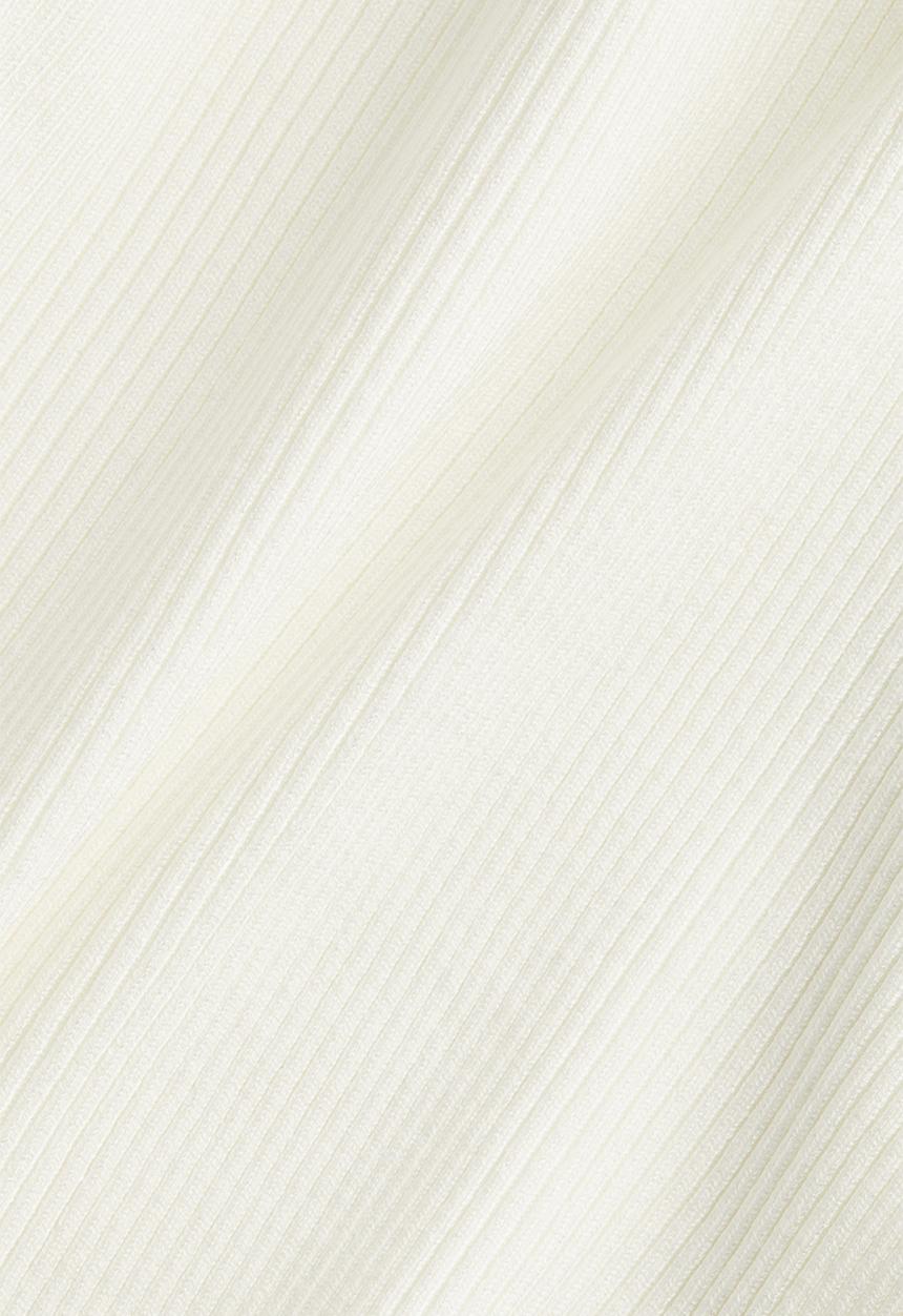 H&M - Rib-knit off-the-shoulder top - white