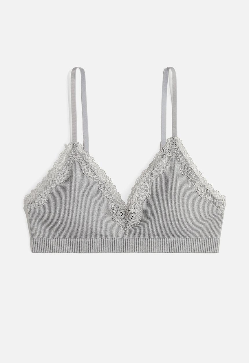 H&M - Seamless soft bra - grey