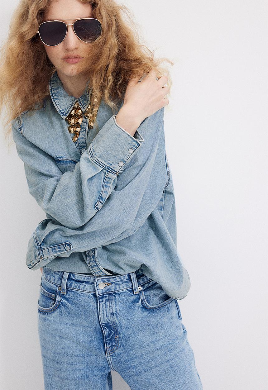 H&M - Denim shirt - blue