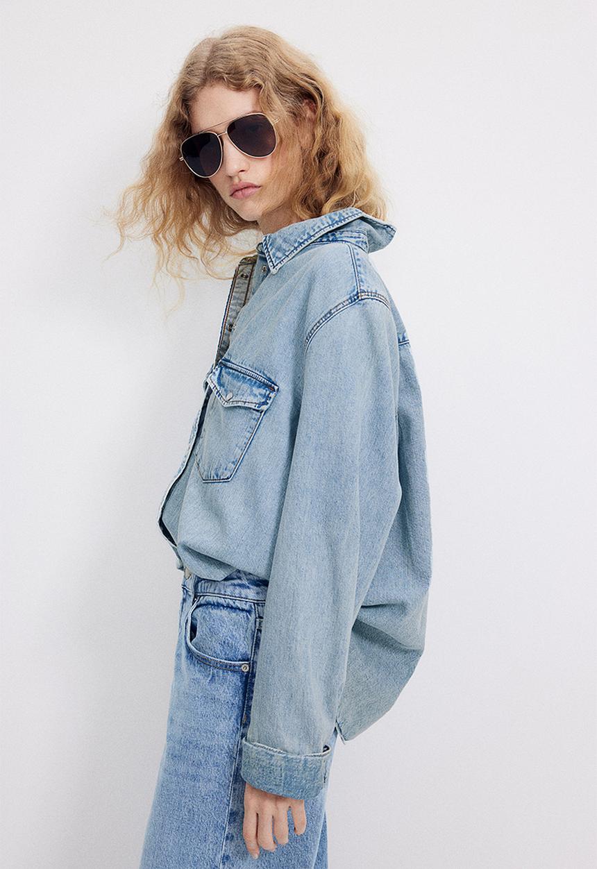 H&M - Denim shirt - blue