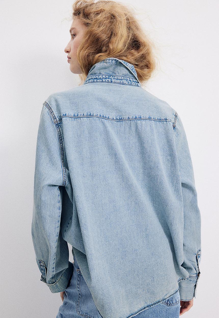 H&M - Denim shirt - blue