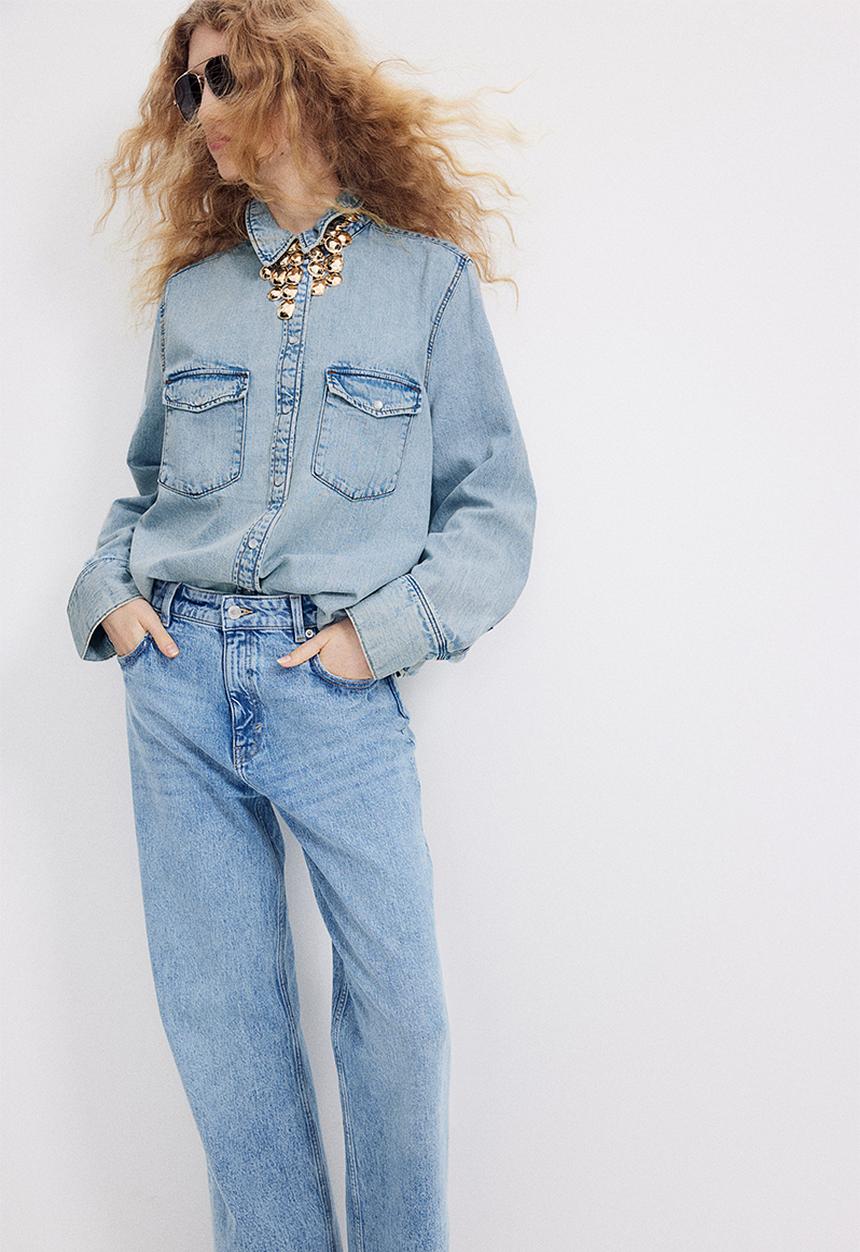 H&M - Denim shirt - blue