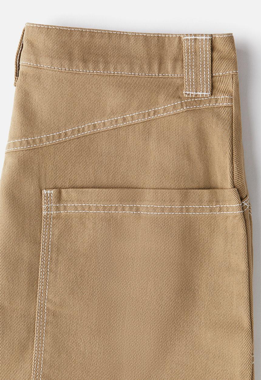 H&M - Cotton utility mini skirt - beige