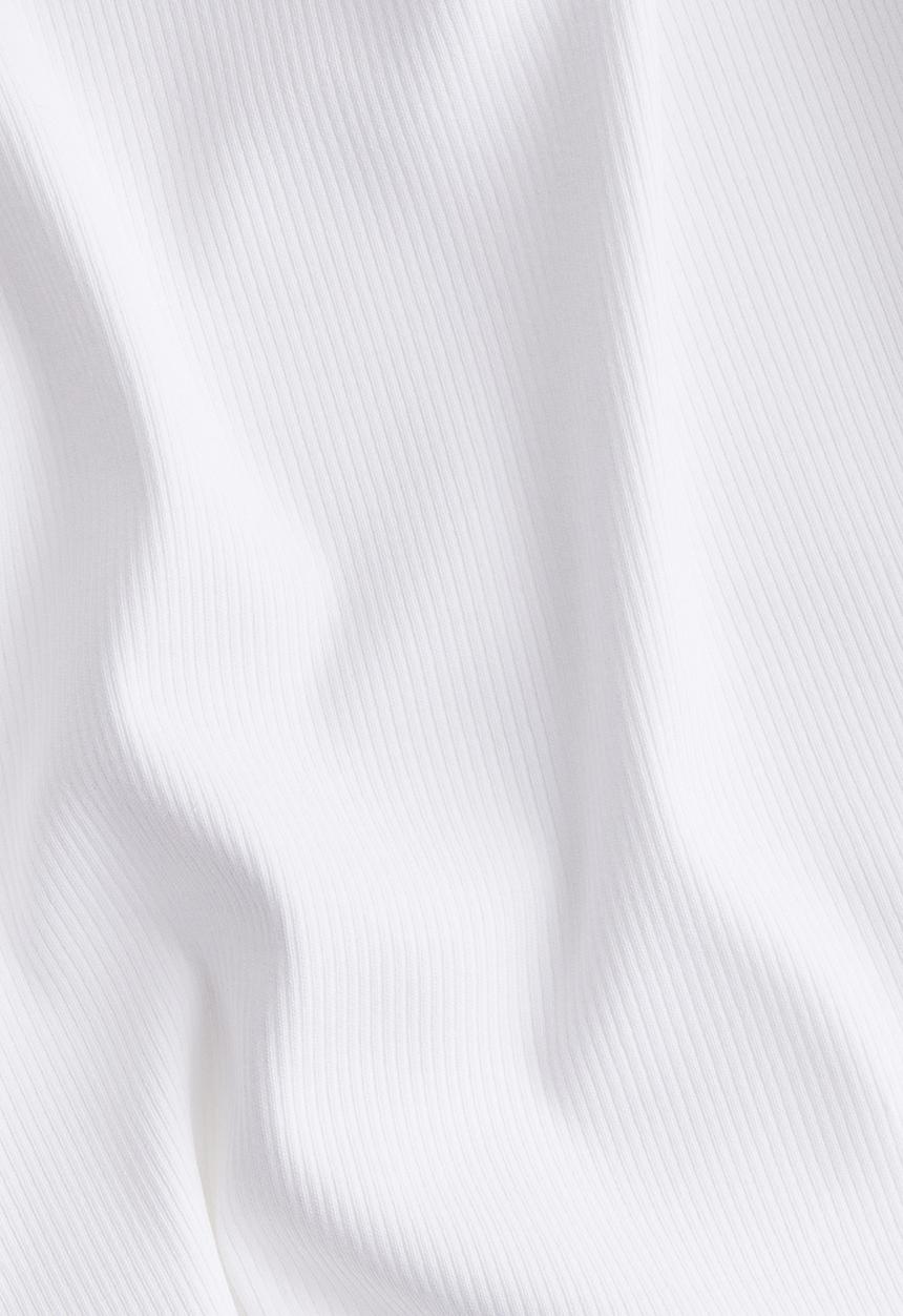 H&M - Ribbed vest top - white