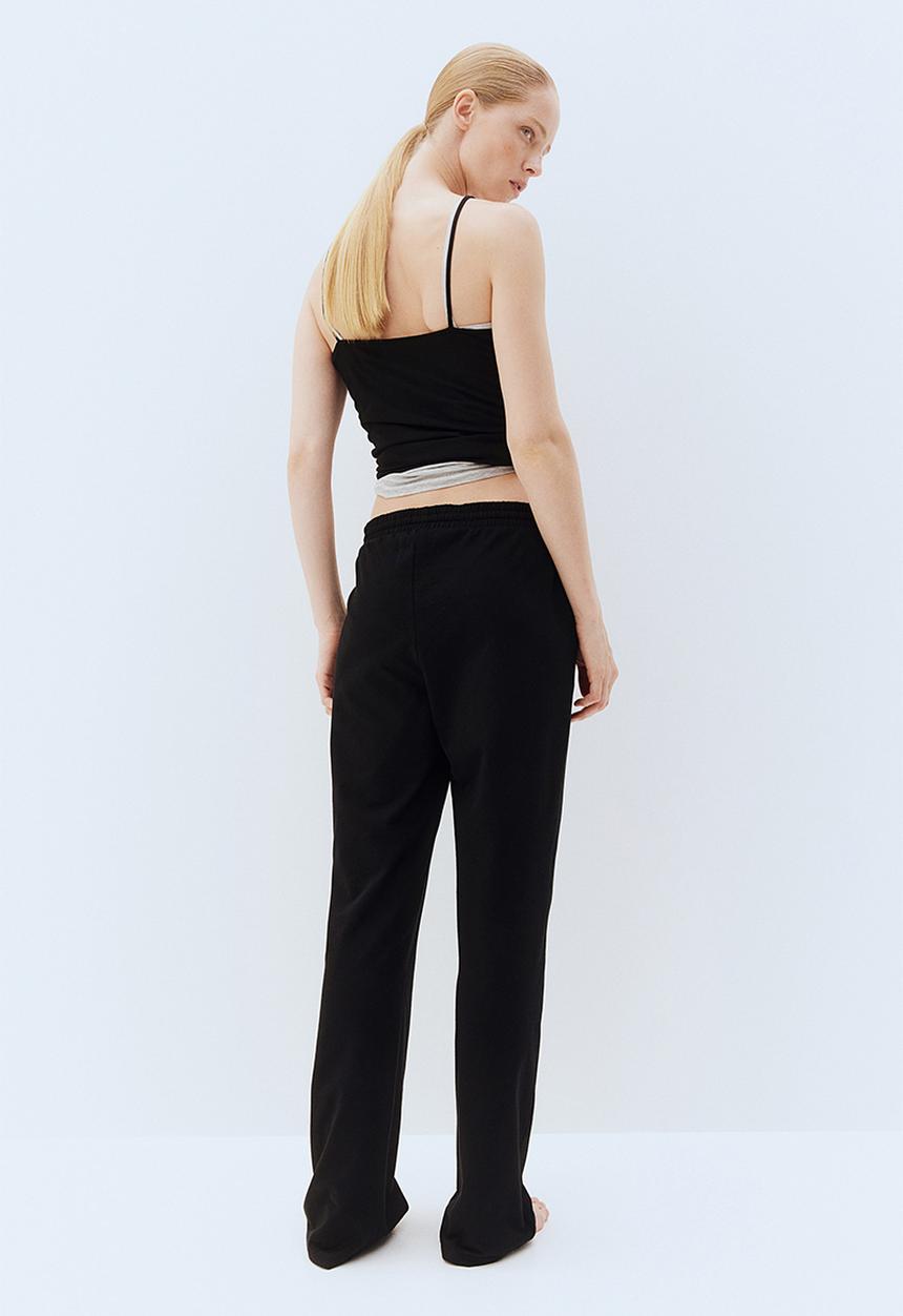 H&M - Straight sweatpants - black