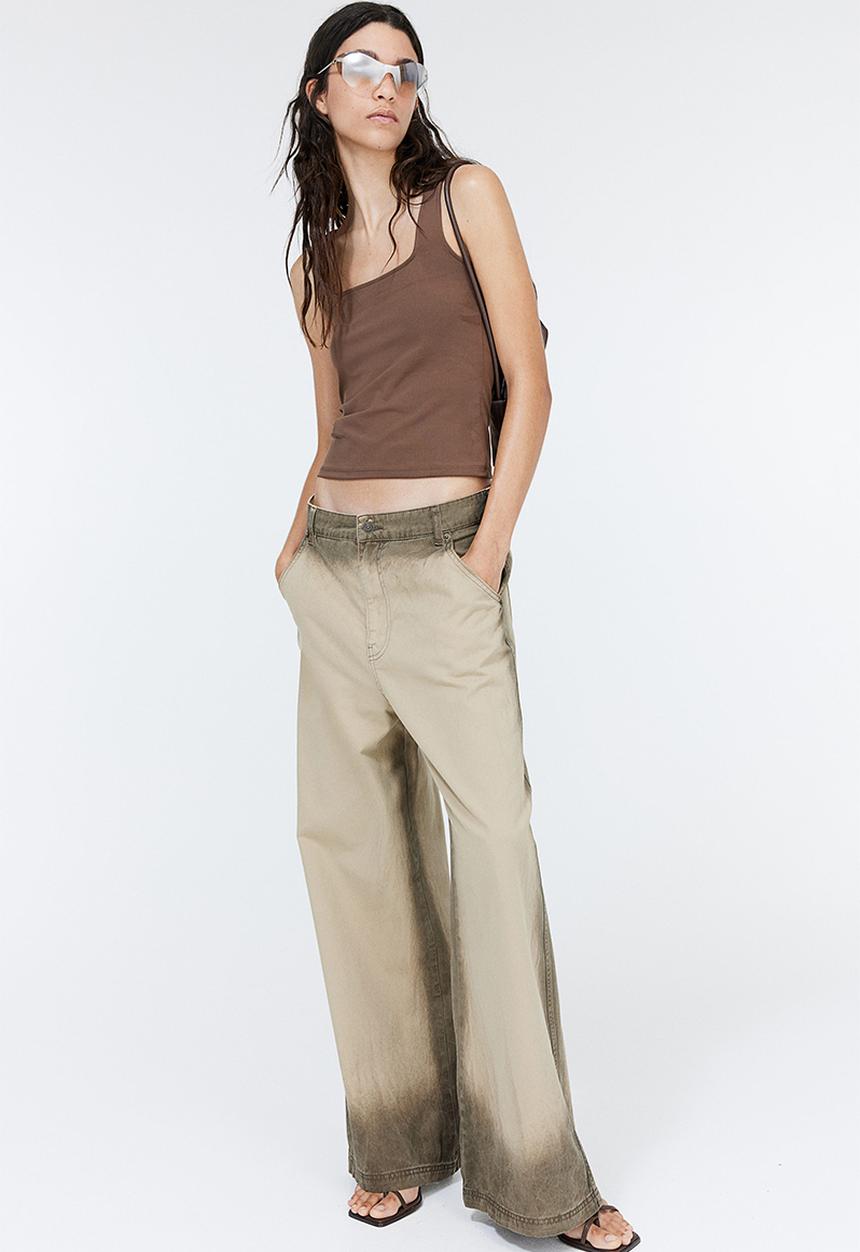 H&M - Square-neck vest top - brown