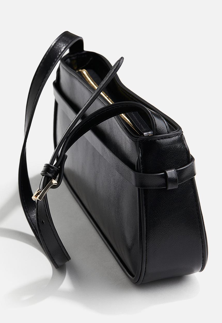H&M - Belt-detail shoulder bag - black