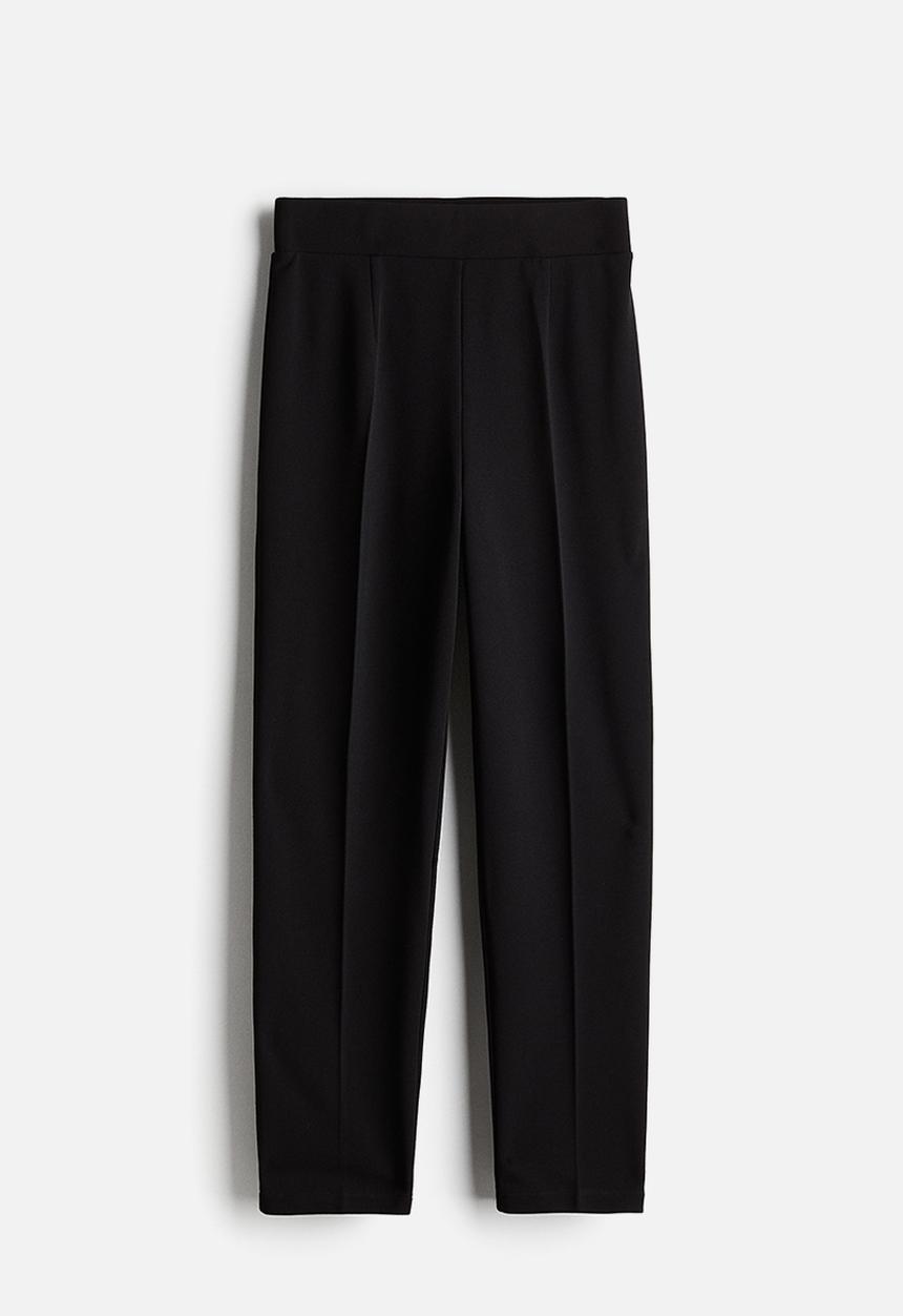 H&M - Tapered jersey trousers - black