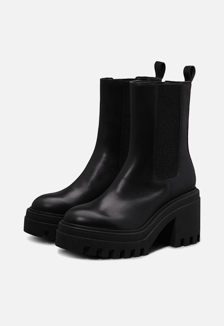 Calvin Klein - Chunky leather chelsea boot - triple black