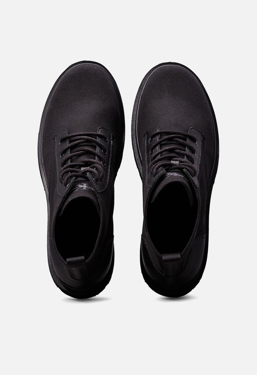 Calvin Klein - Eva Boot Mid Laceup Mix Mtr  - black