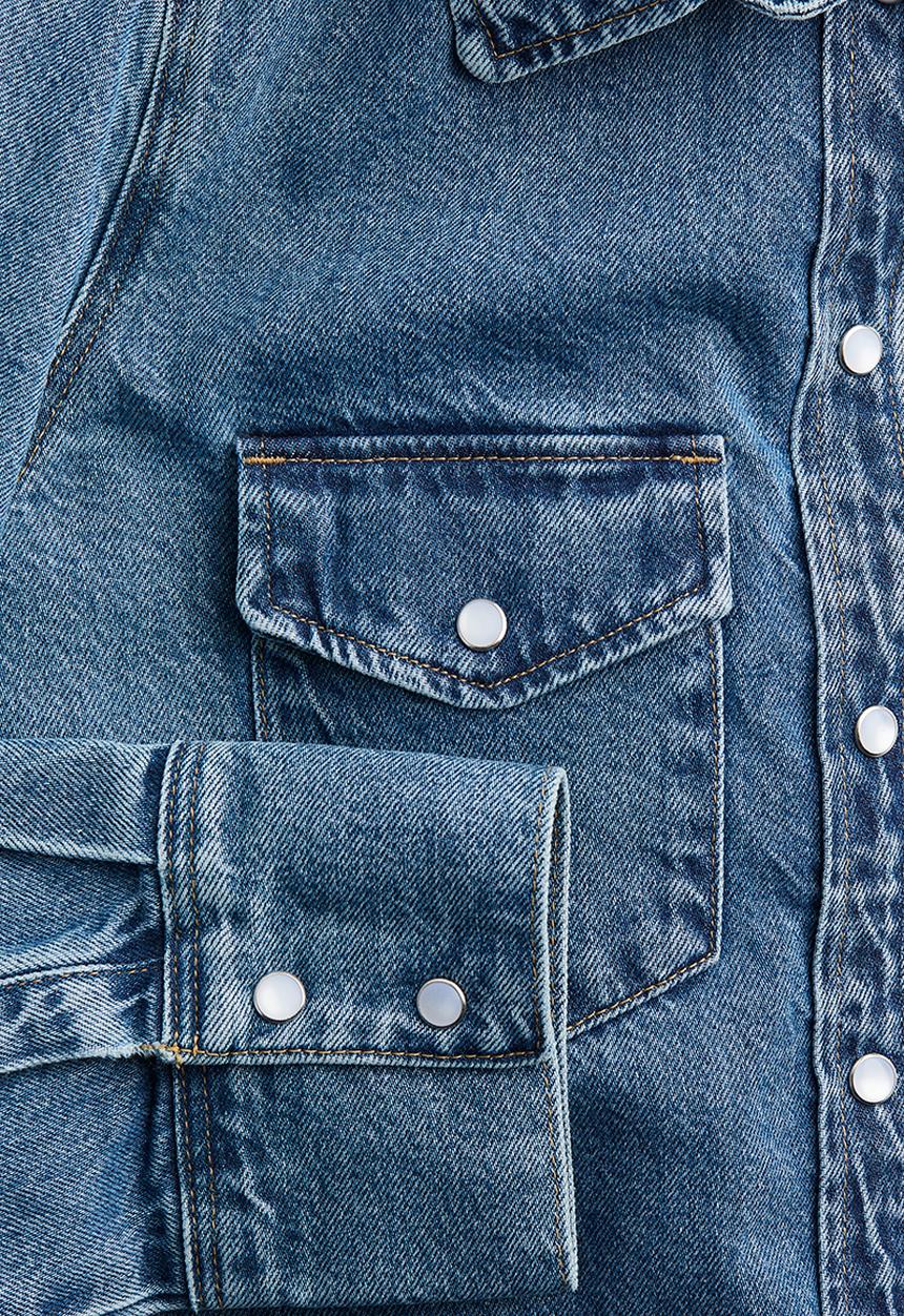 H&M - Denim shirt - denim blue