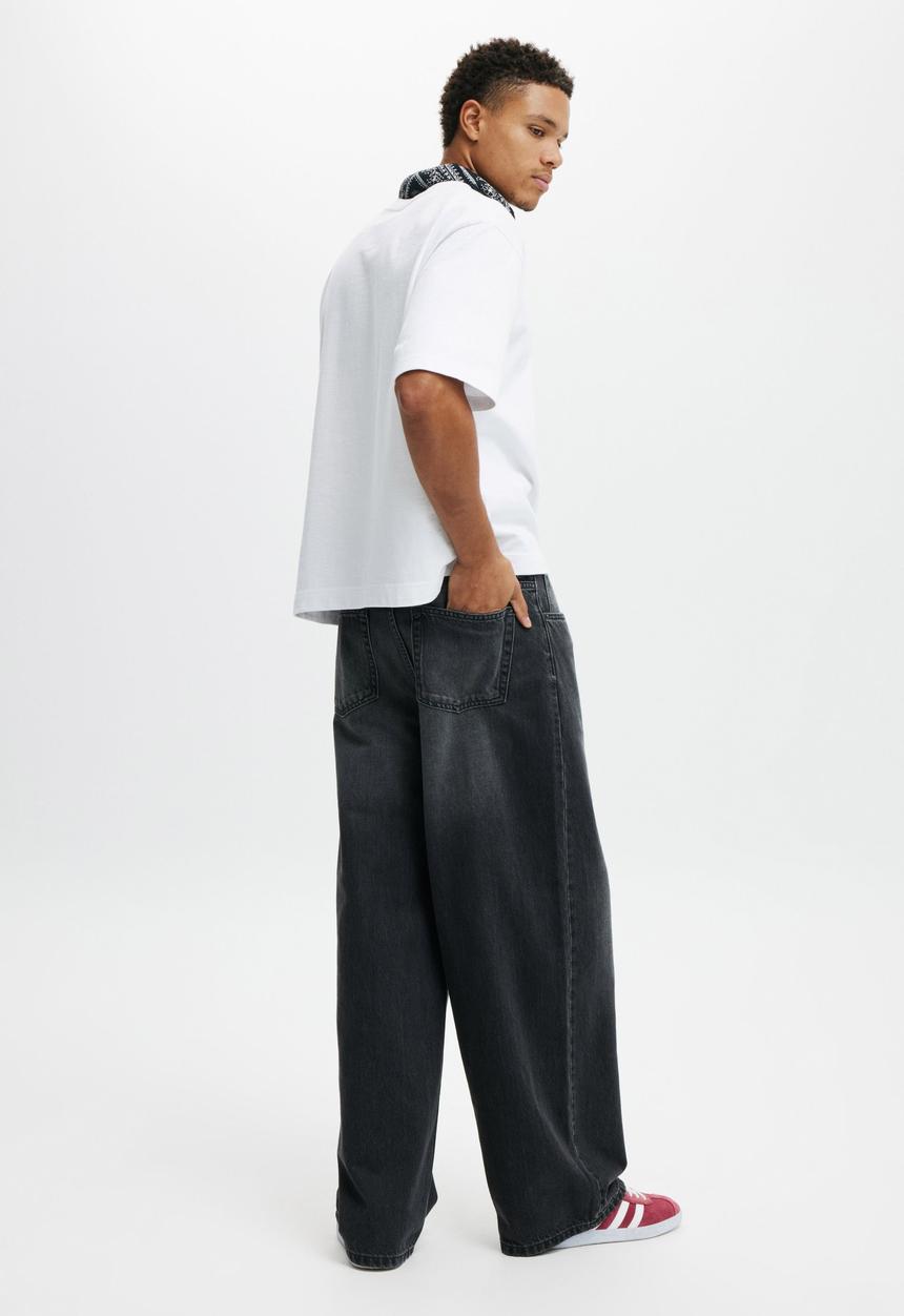 Cotton On - Super baggy jean - y2k washed black