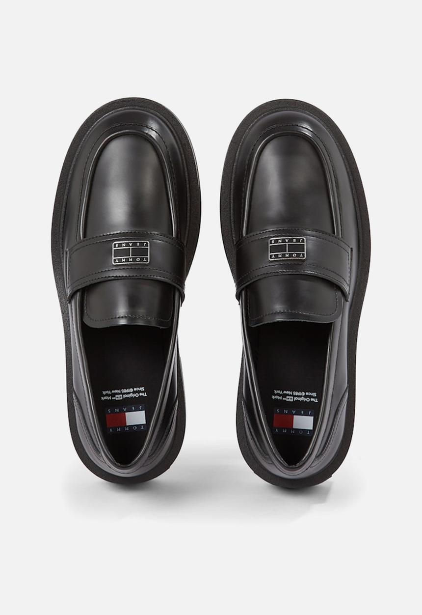 Tommy Hilfiger - Hardwear leather loafer - black