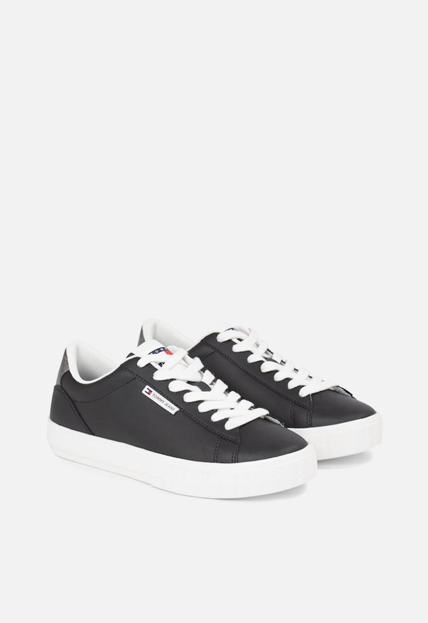 Tommy Hilfiger - Cupsole leather sneaker - black