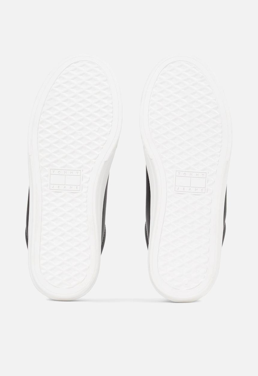 Tommy Hilfiger - Cupsole leather sneaker - black
