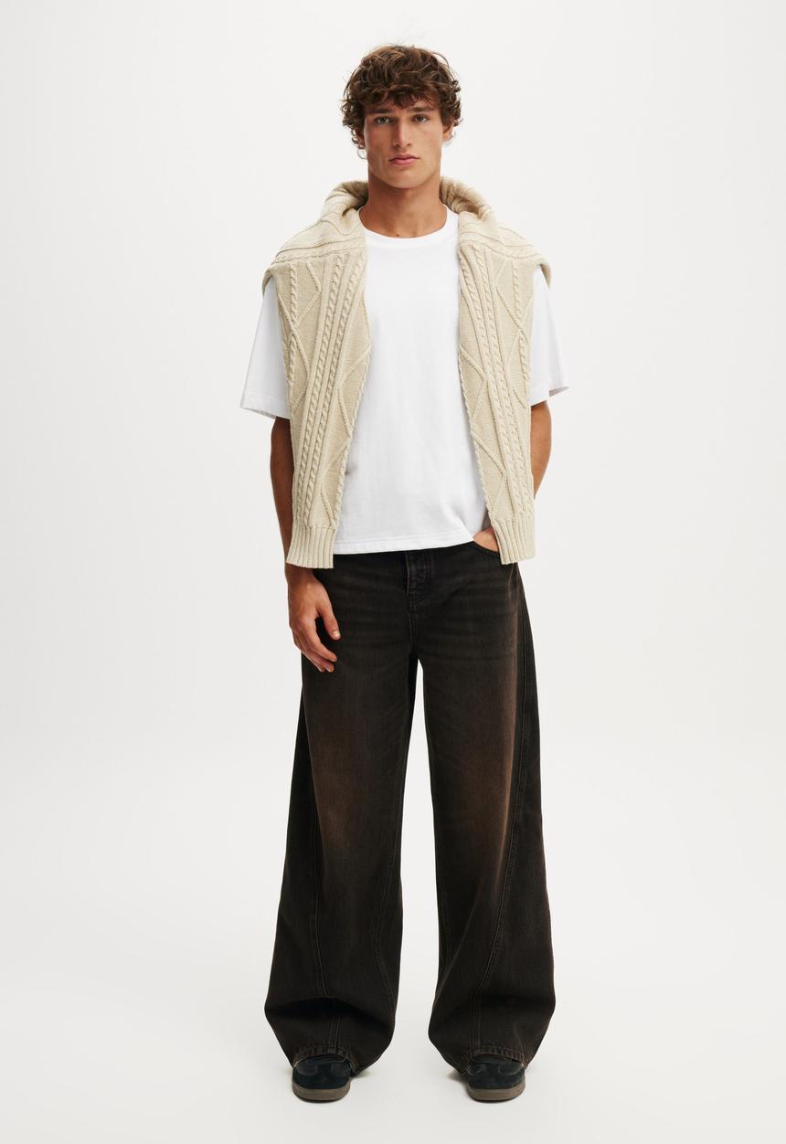 Cotton On - Super Baggy Balloon Jean - Burnt Black