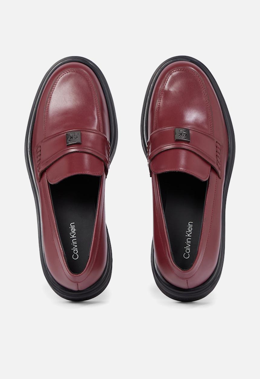 Calvin Klein - Leather loafer - oxblood