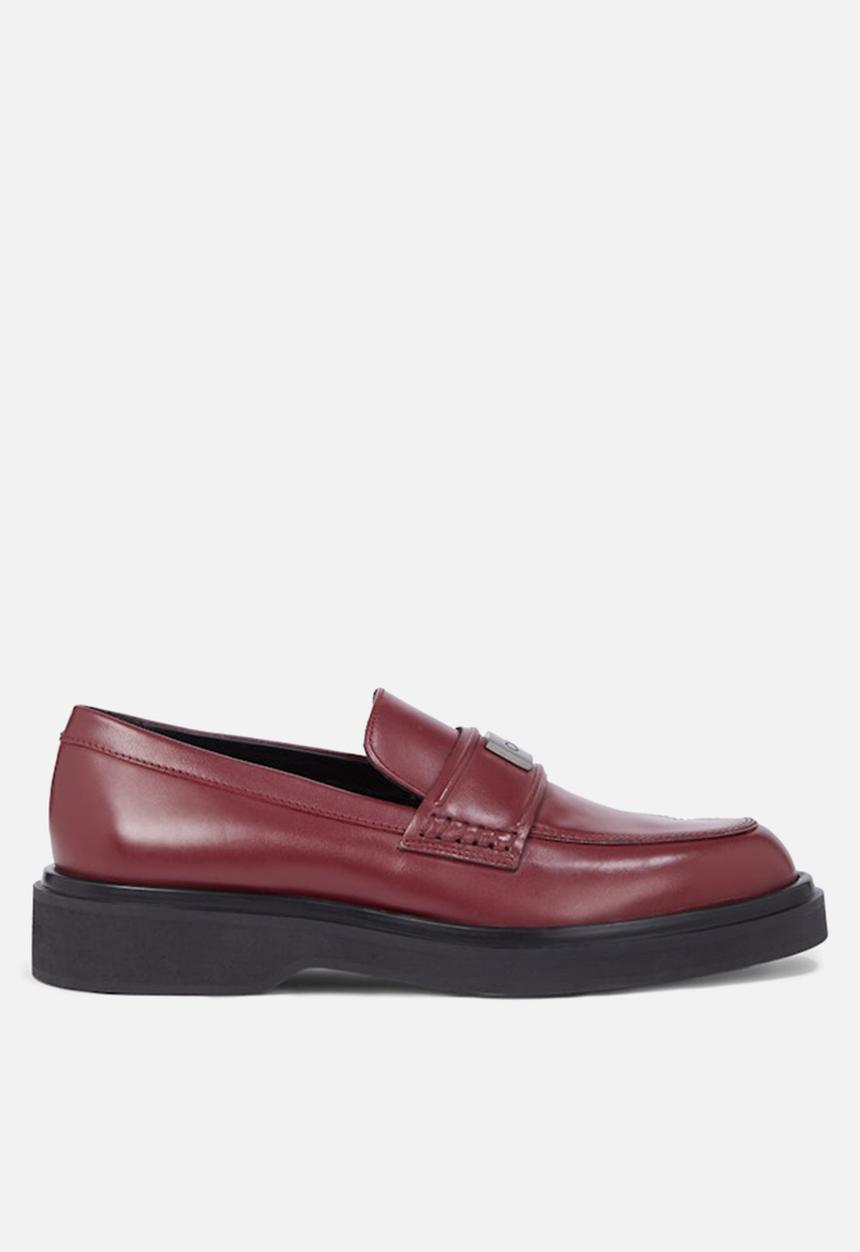 Calvin Klein - Leather loafer - oxblood